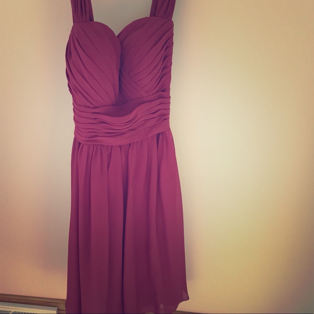 Maroon/wine colored cocktail dress